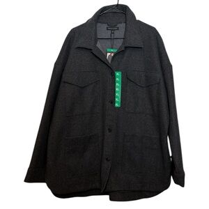 Banana Republic Dark Gray Shirt Jacket